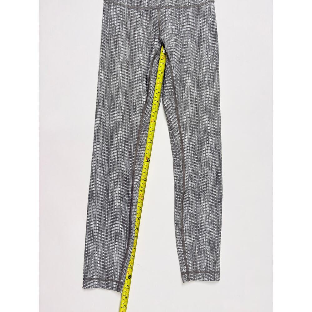 Lululemon Wunder Under Leggings Size 4 Gray White Abstract Print High Rise Yoga - Picture 8 of 10